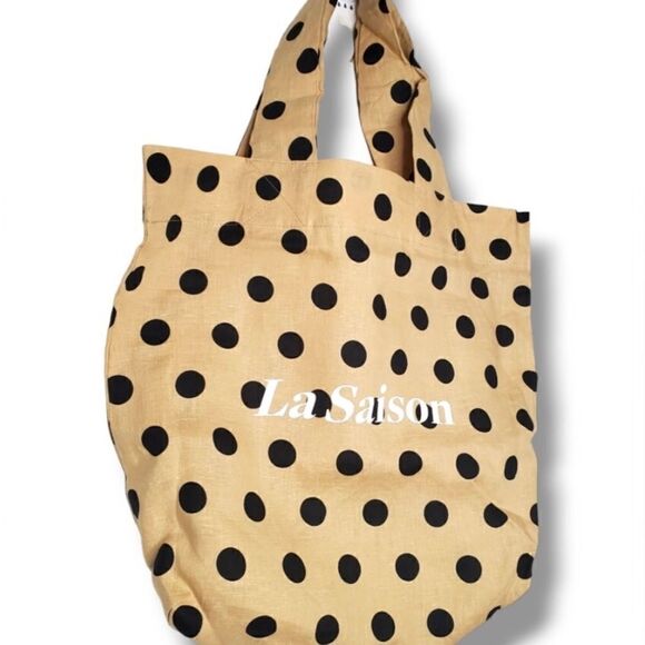Faithful The Brand Tote Bag La Saison Polka Dot Handmade - Picture 4 of 15